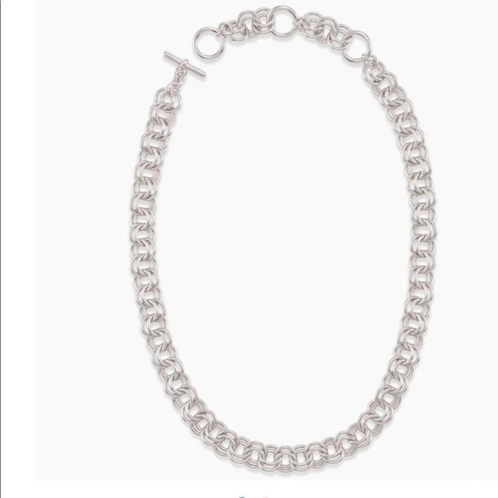 Kendra Scott 18in Double Chain Necklace in Silver